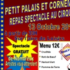Repas spectacle au cirque à Petit-Palais et Cornemps
