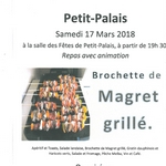 repas Brochette Petit Palais et Cornemps