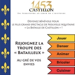 L'Association Castillon 1453 recrute des bénévoles.