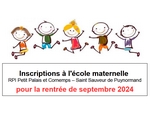Inscription école Petit Palais et cornemps 2024