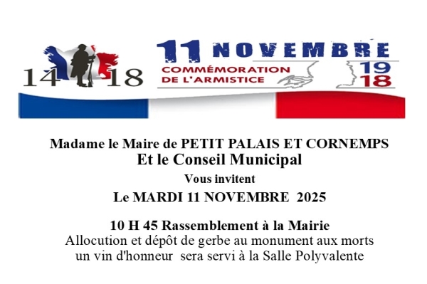 Commémoration de l'armistice