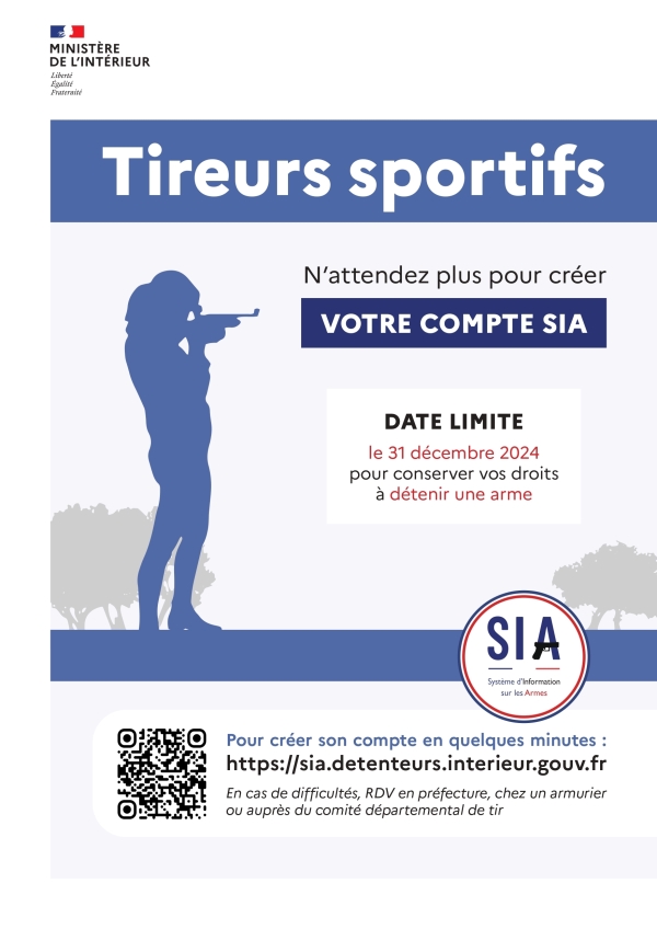 Information concernant les tireurs sportifs
