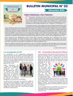 Bulletin municipal numéro 33 décembre 2024 - Mairie de Petit Palais et Cornemps
